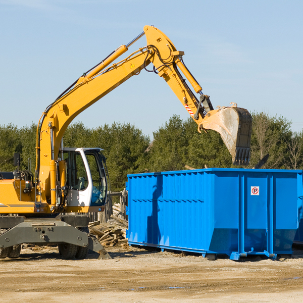 can i rent a residential dumpster for a construction project in Blue Springs Alabama